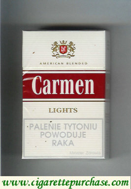 Carmen Lights American Blended cigarettes